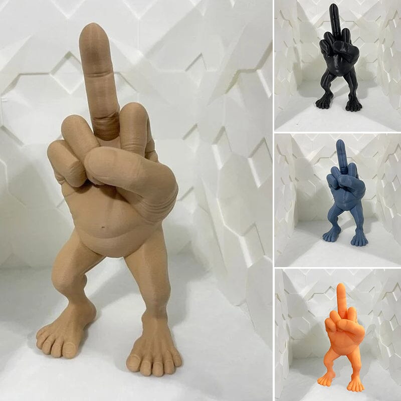 Middle Finger Figure with Legs