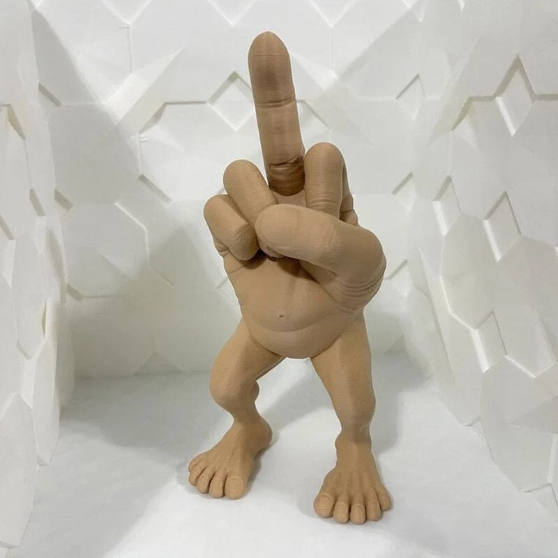 Middle Finger Figure with Legs