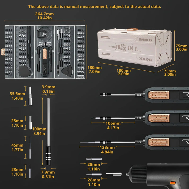 180 In 1 Precision Screwdriver Set