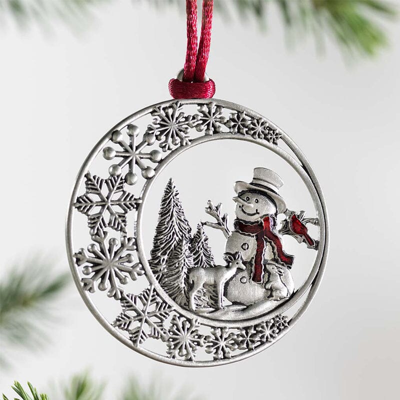 Solid Pewter Christmas Tree Ornament