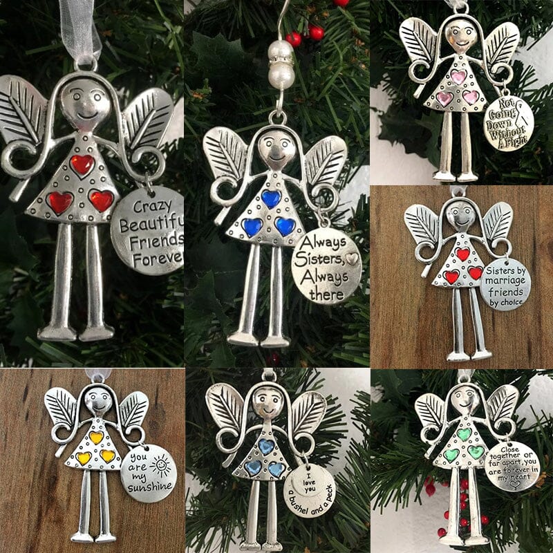 Crazy Beautiful Friends Forever - Angel Ornament Christmas Gift