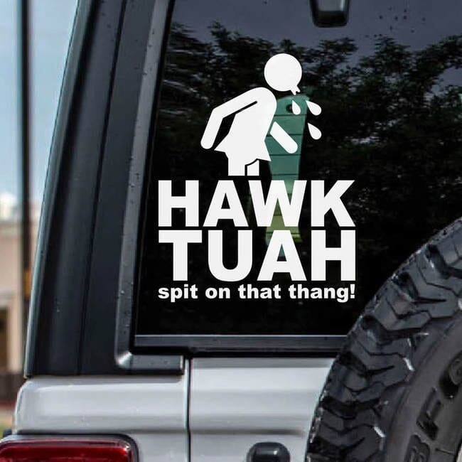 🤣Hawk Tuah Sticker | Spit on That Thang Car