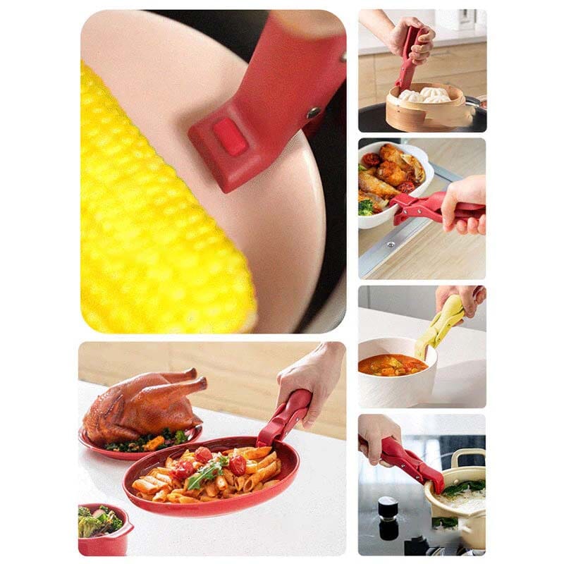 Multi-Purpose Anti-Scald Bowl Holder Clip for Kitchen