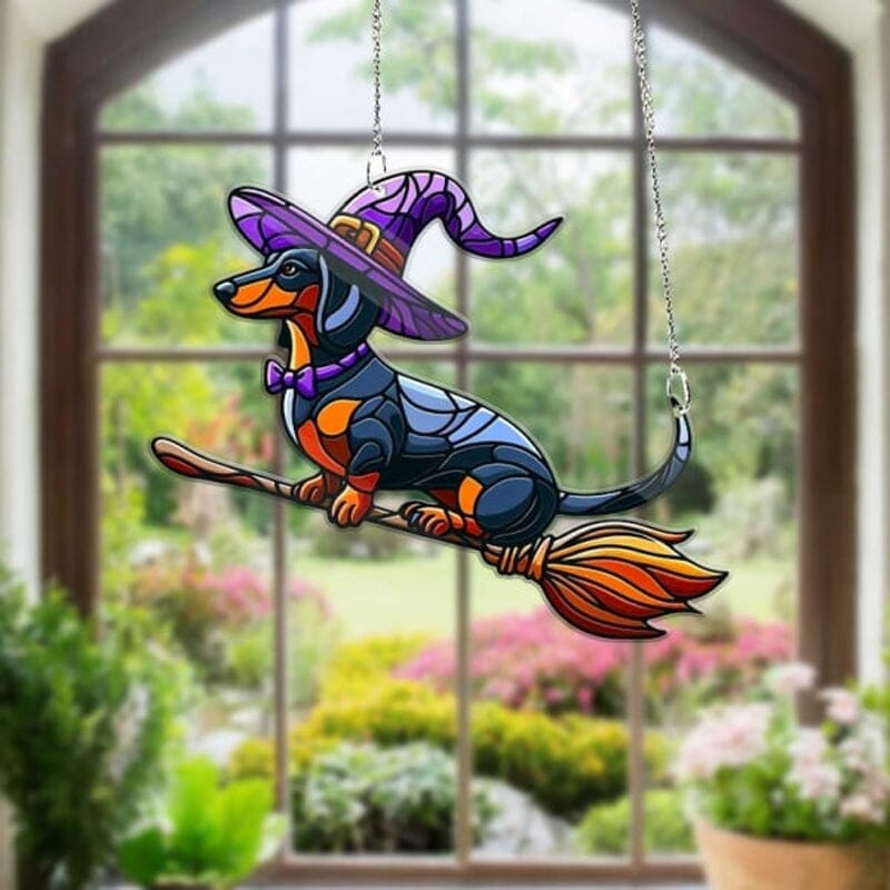 🧙‍♀️Magic Dachshund Window Hanging🐕