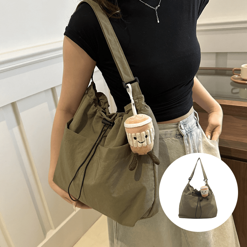 Ultra-Light Casual Large Capacity Messenger Bag with Pendant