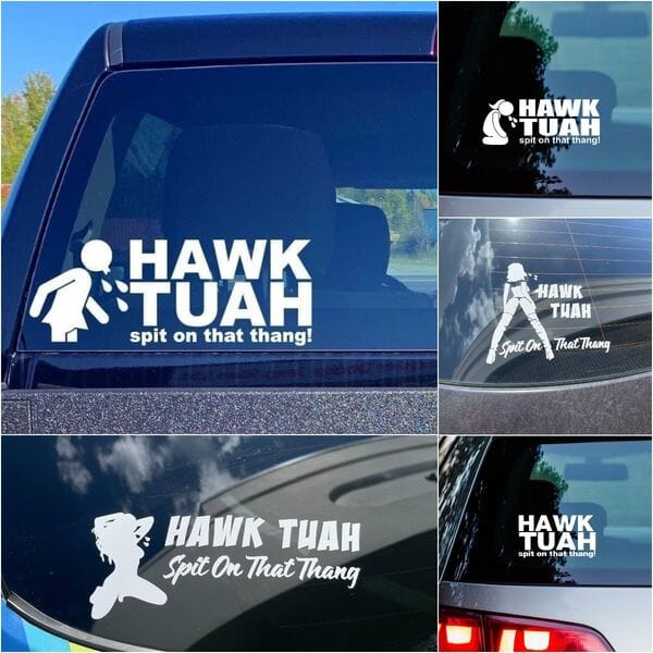 🤣Hawk Tuah Sticker | Spit on That Thang Car