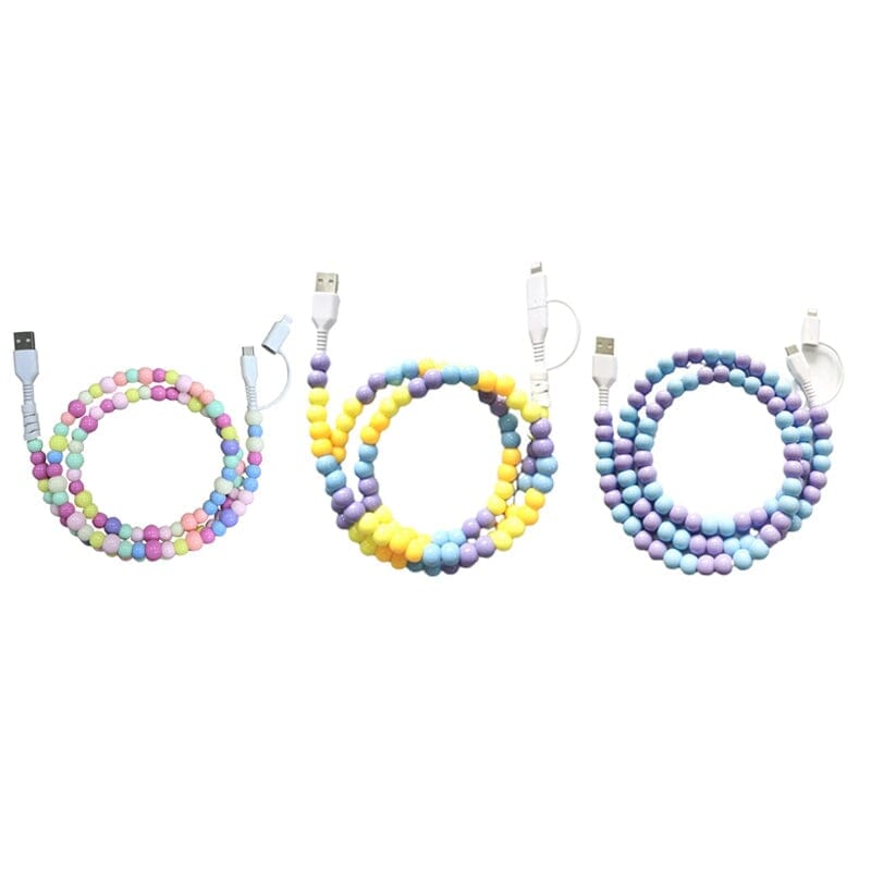 Creative Beaded 2-in-1 Data Cable