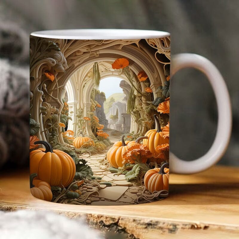 Pumpkin Cracked Hole Mug