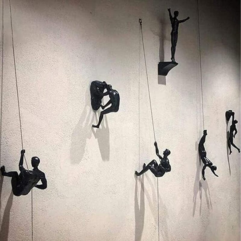 Climber Nordic Art Wall Hanging Statues