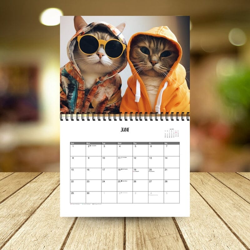 2025 Stylish Cats Calendar/Gift For Cat Lover