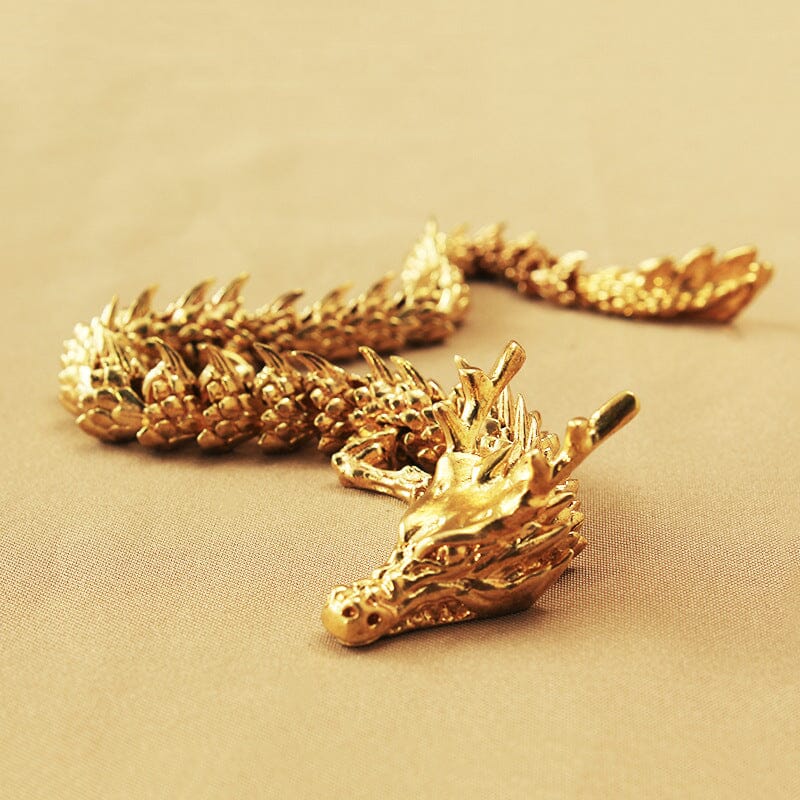 Gold Dragon with Movable Joints