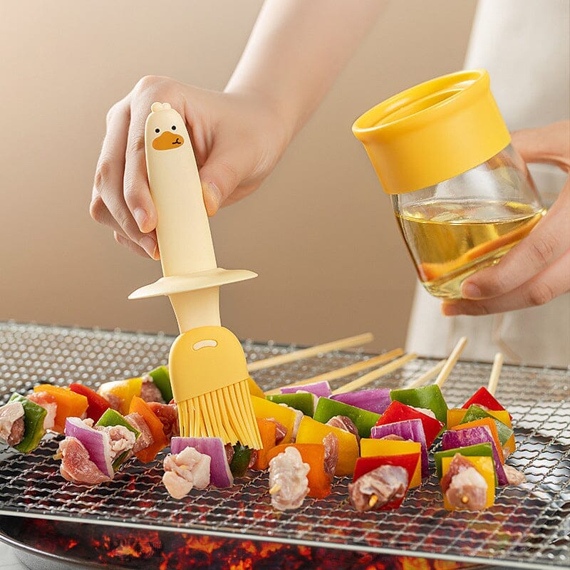 Oil Dispenser with Brush for BBQ