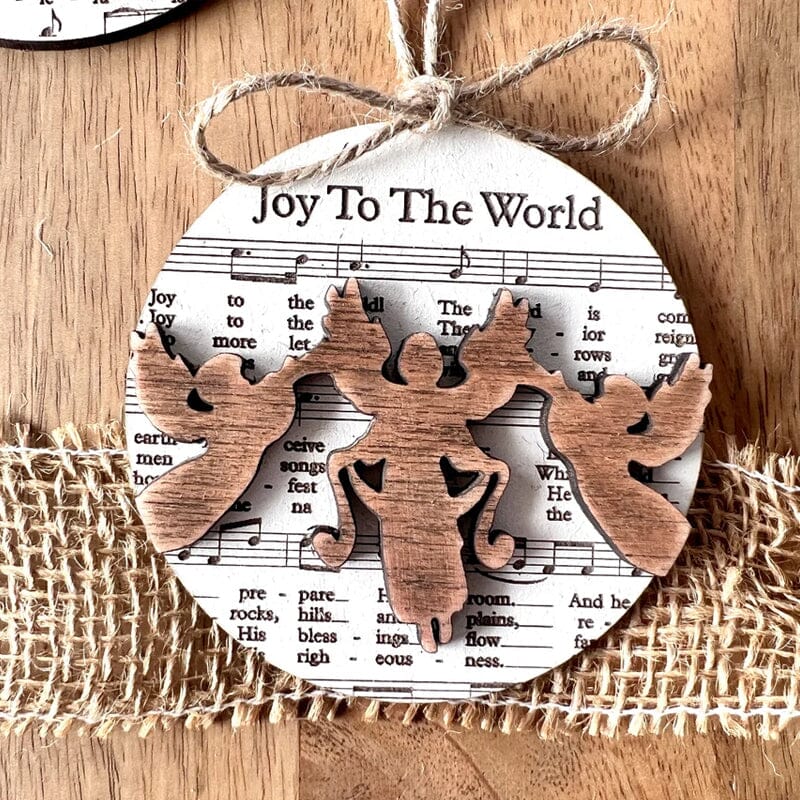 Music Sheet Nativity Ornament