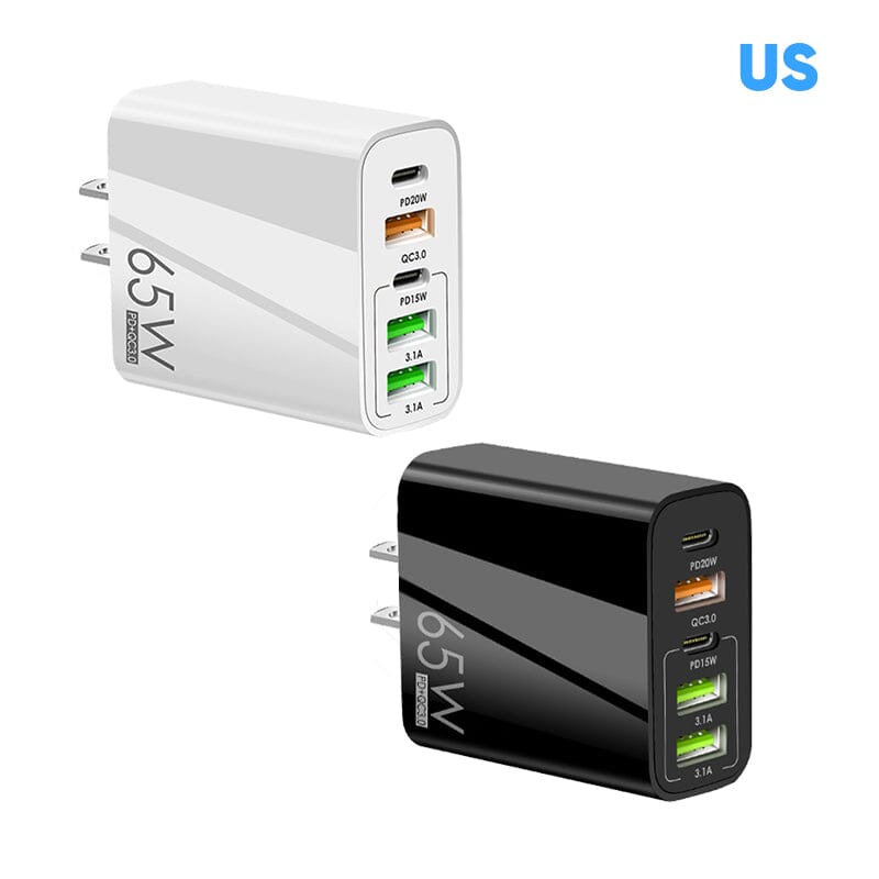 Multi Port Adaptor 65W Fast Charger - US Standard