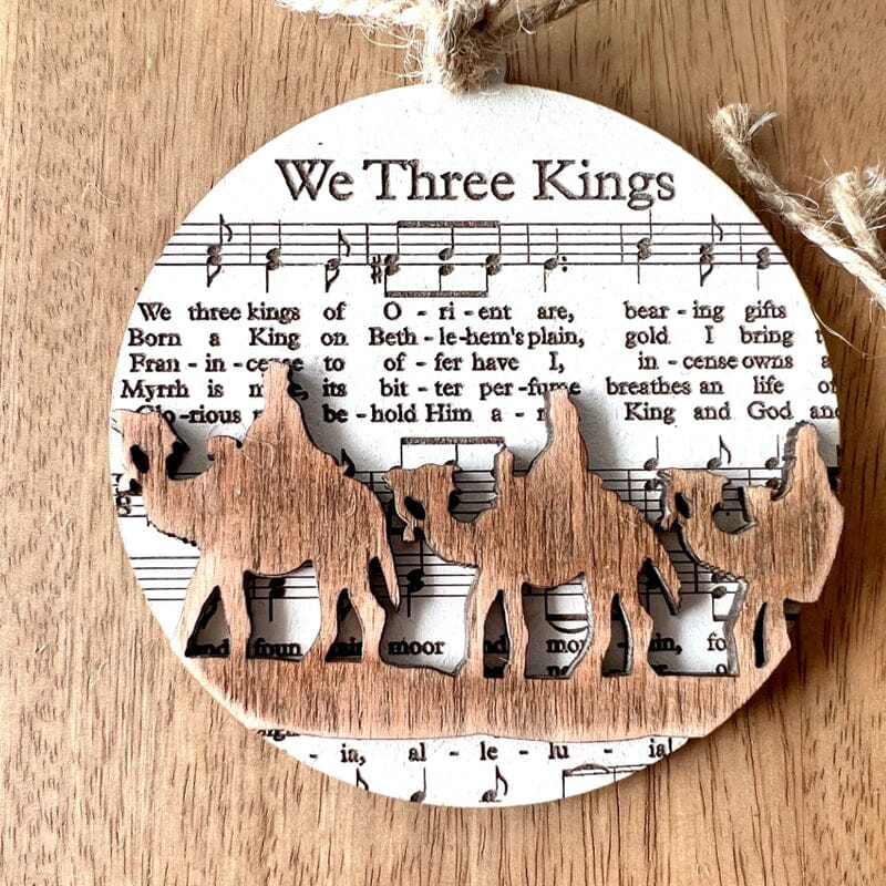 Music Sheet Nativity Ornament