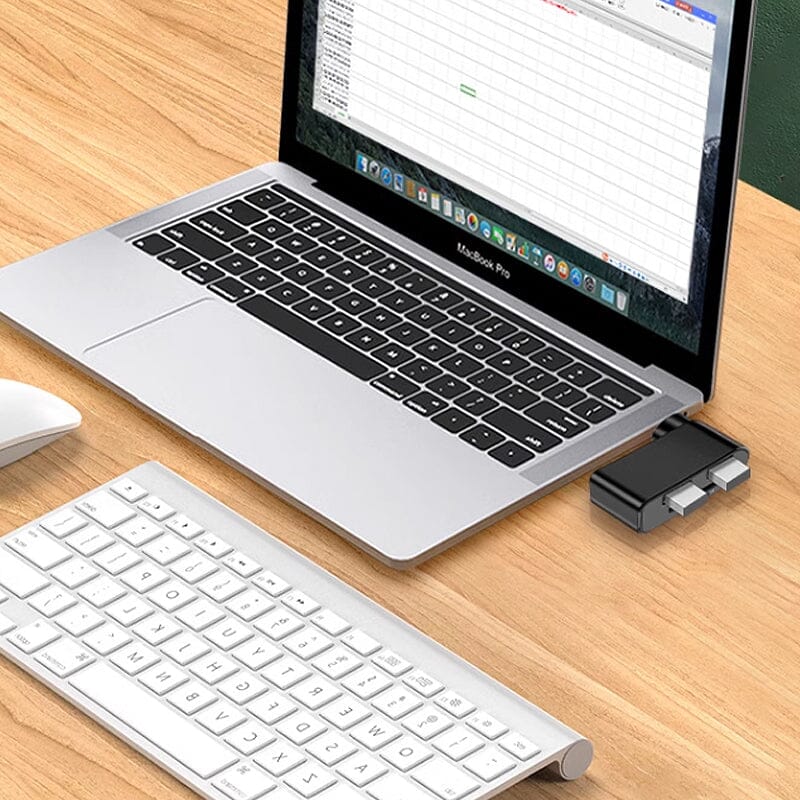 4 In 1 Rotatable USB Hub