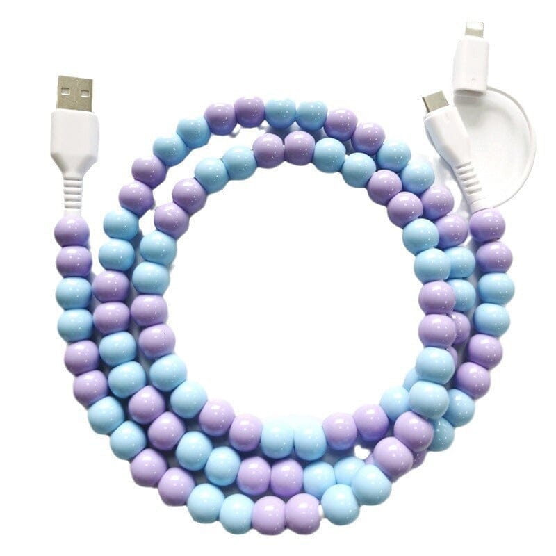 Creative Beaded 2-in-1 Data Cable