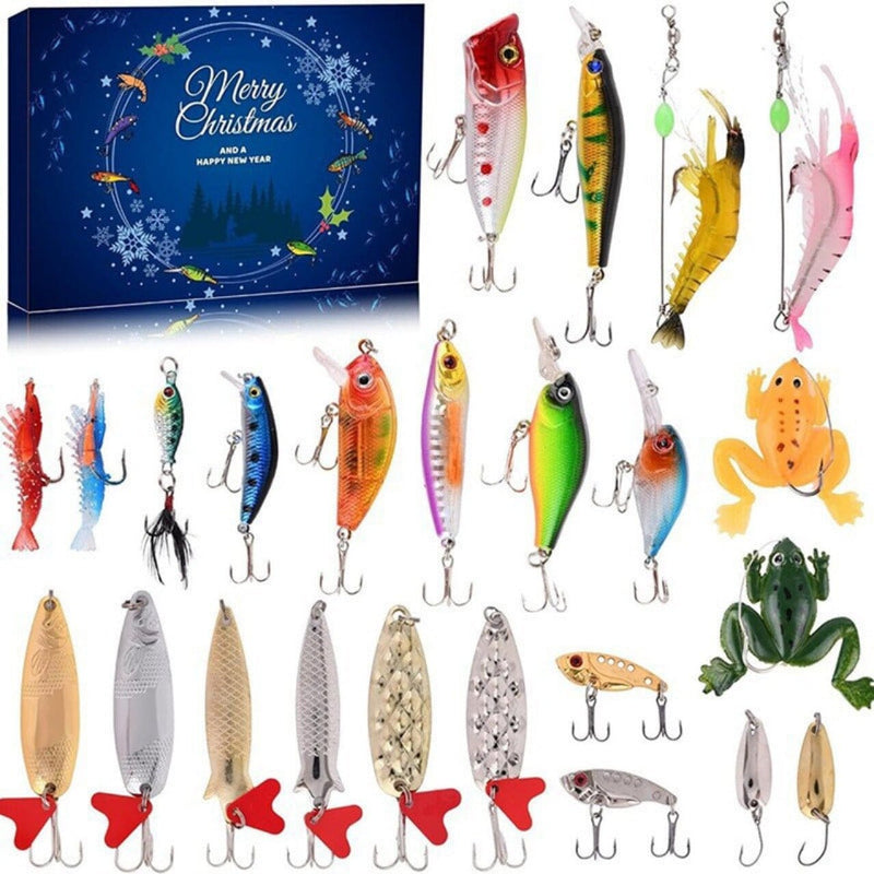 Presale>>24 Days Christmas Countdown Fish Tackle Set