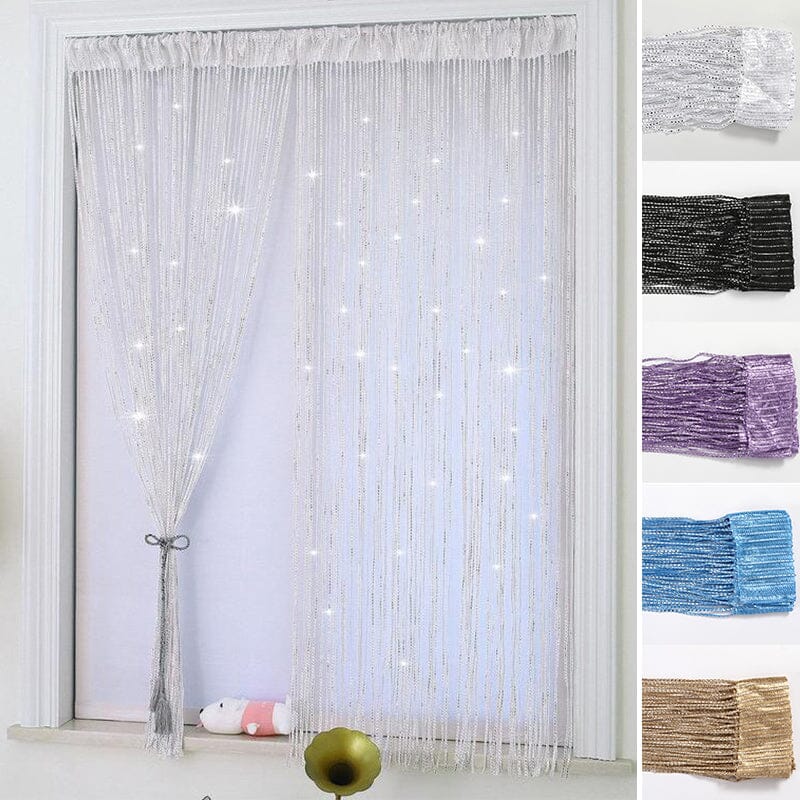 Glitter Fringe Door Wall Window Room Divider