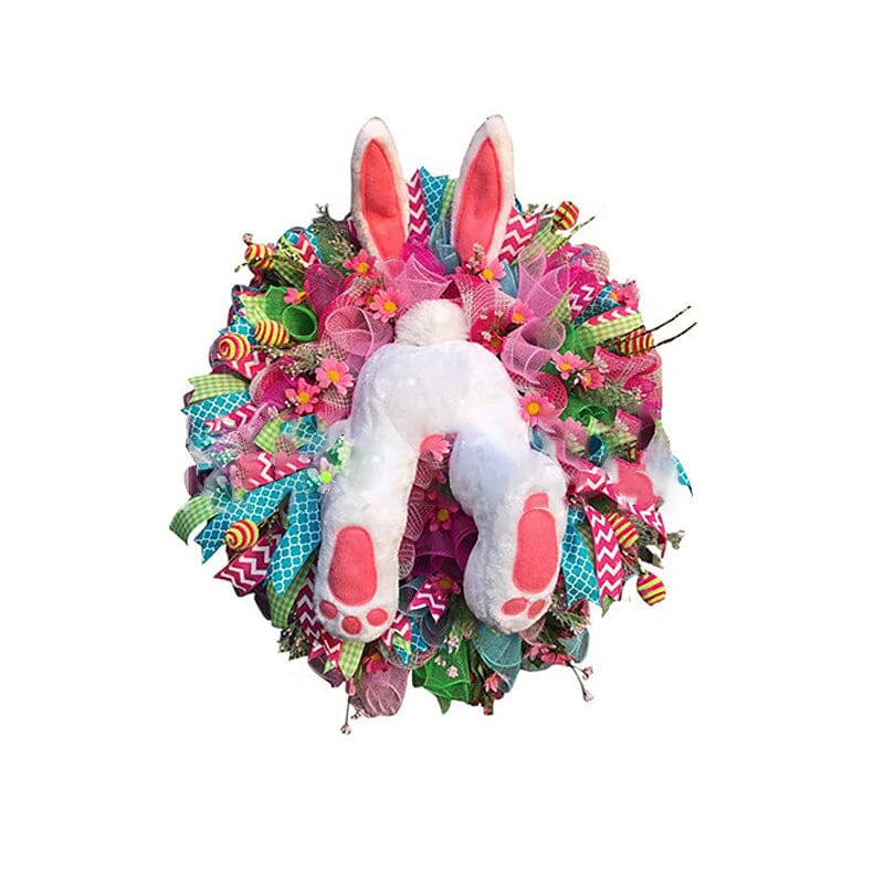 Easter Bunny Wreath Sticker