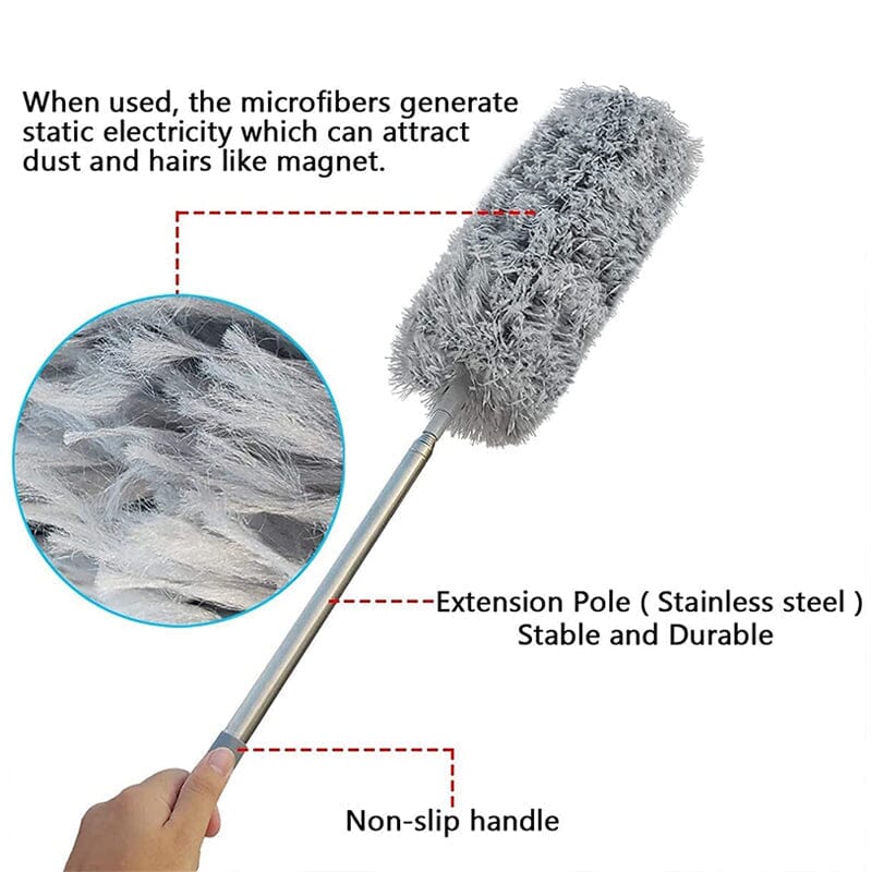 Stainless Steel Retractable Fiber Duster