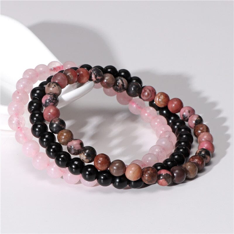 Agate Stress Relief Beaded Bracelet Set