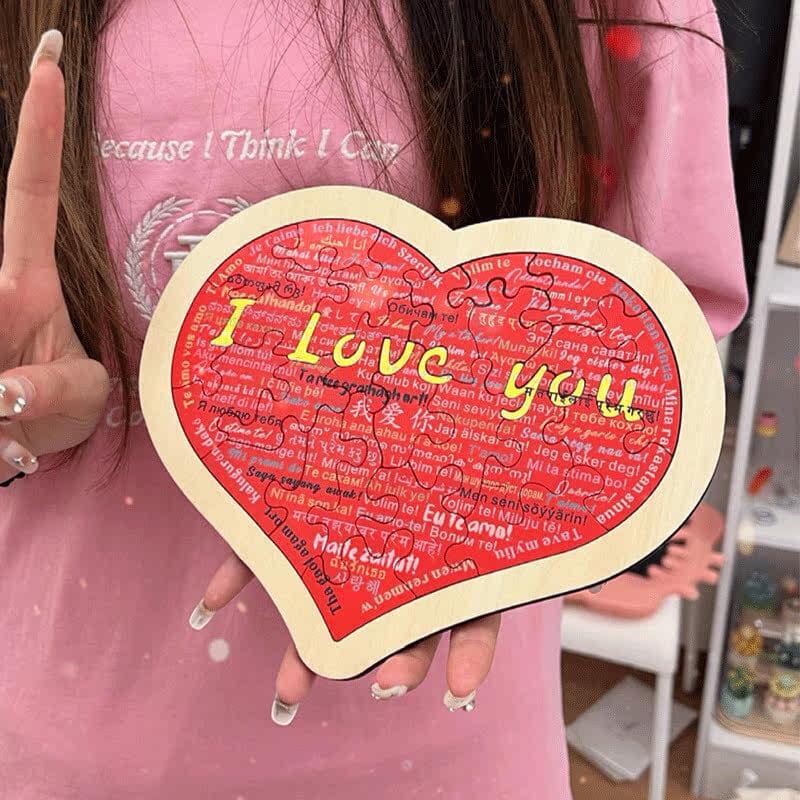 Heart Shape Puzzle|💕Say I Love You in 100 Languages💕