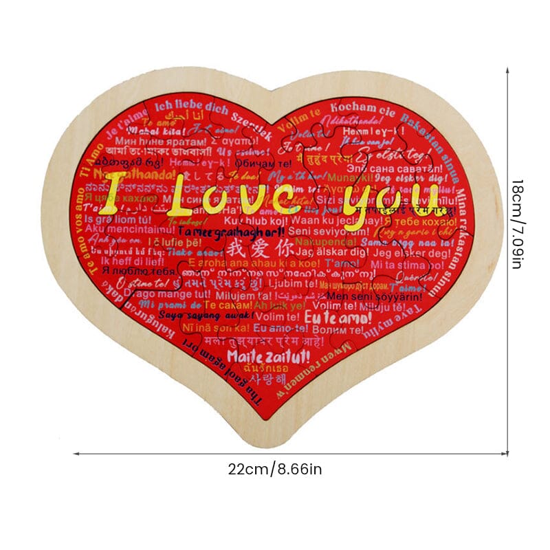 Heart Shape Puzzle|💕Say I Love You in 100 Languages💕