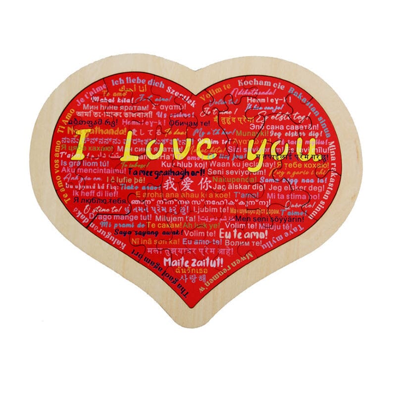 Heart Shape Puzzle|💕Say I Love You in 100 Languages💕