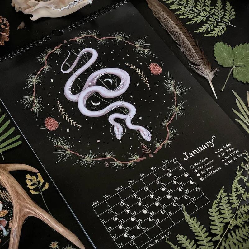 2024 Dark Forest Lunar Calendar