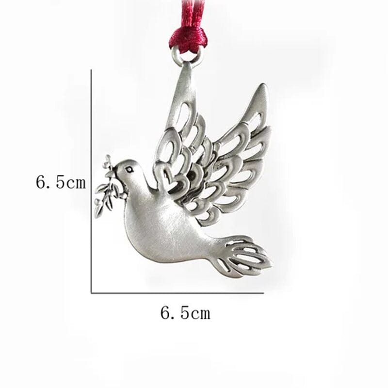 Solid Pewter Christmas Tree Ornament