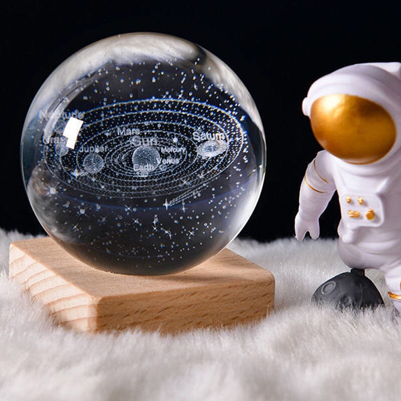 3D Galaxy Crystal Ball Nightlight Decorlamp