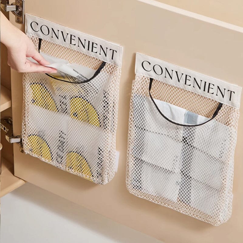 Multi-purpose Hanging Storage Mesh Bag (2 pcs)