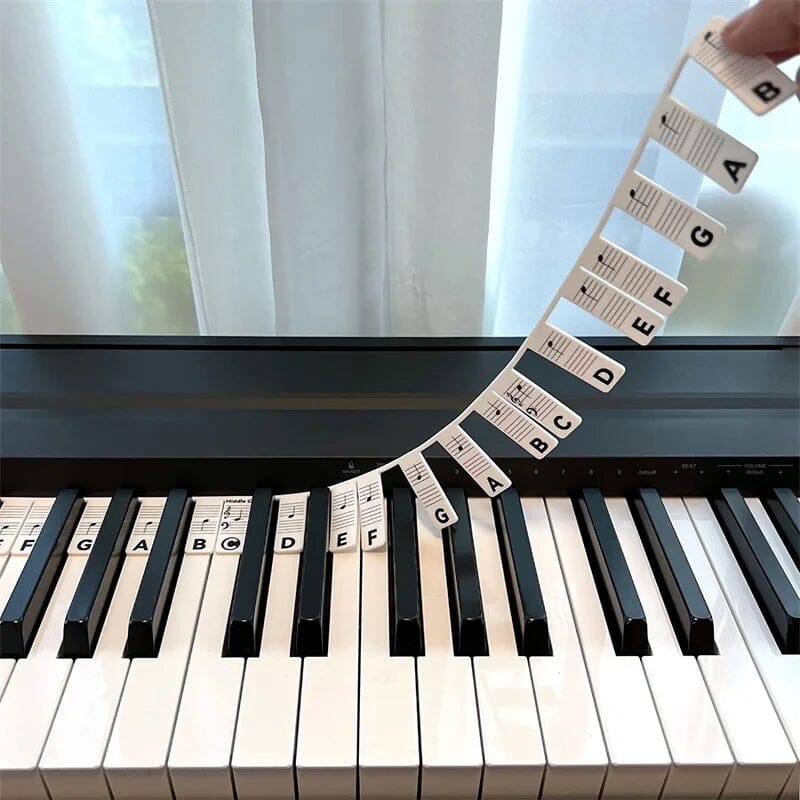 Detachable Piano Keyboard Sheet Music Labels