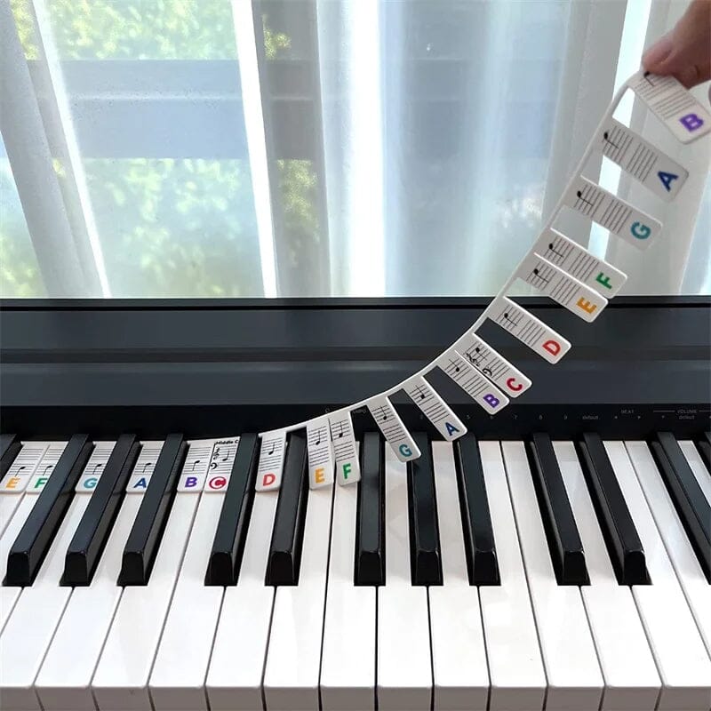 Detachable Piano Keyboard Sheet Music Labels