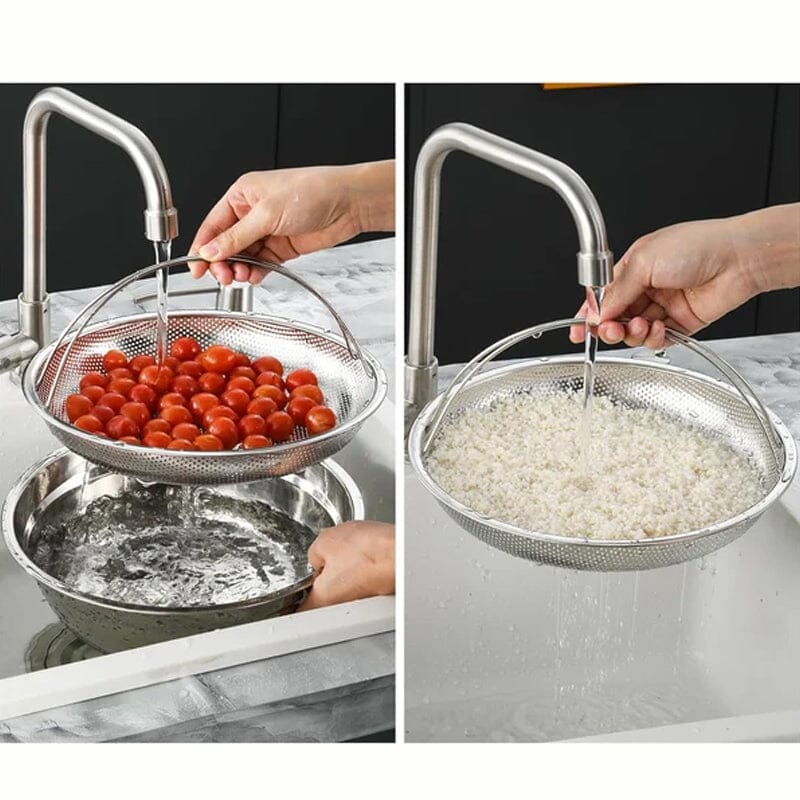 Multi-function Stainless Steel Steamer Drain Basket