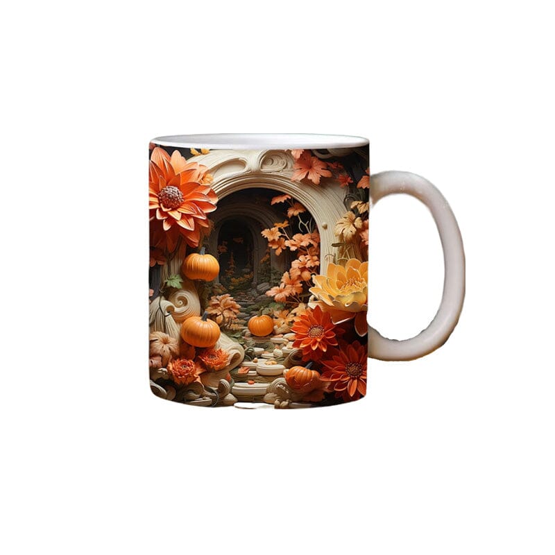 Pumpkin Cracked Hole Mug