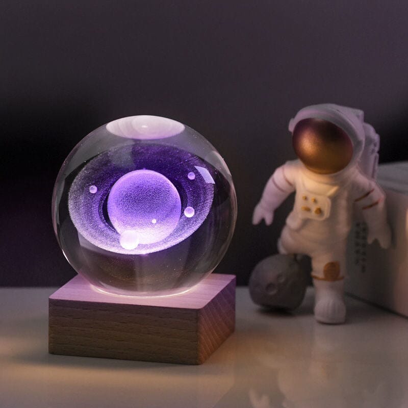 (🎄Christmas hot sale✨)3D Galaxy Crystal Ball Nightlight Decorlamp