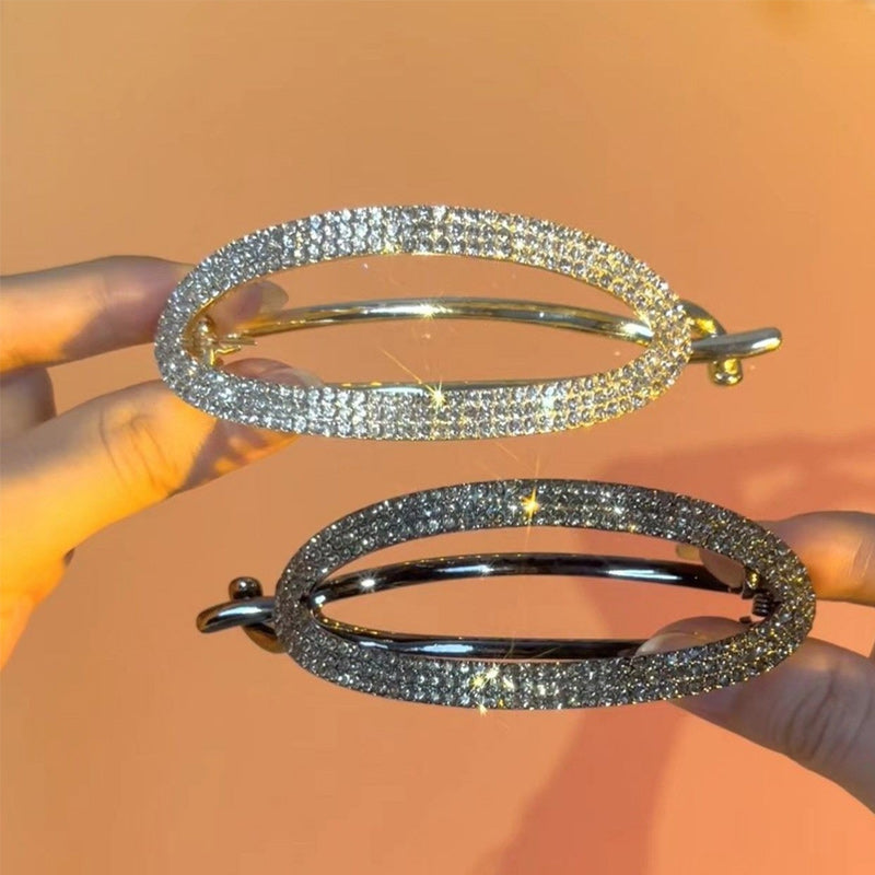 Sparkling Curved Minimalist Hair Buckle