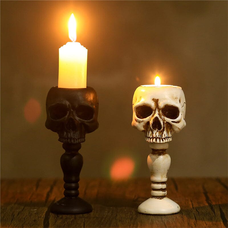 ☠️Cubic Skull Pillar Candle Holder☠️