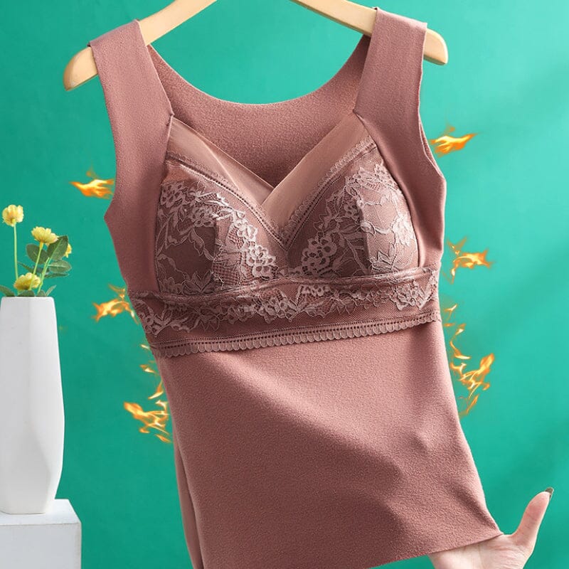 🔖2-in-1 Built-in Bra Thermal Underwear✅