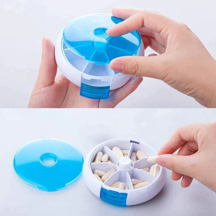 🛞Colorful 7 Compartments Portable Pill Case