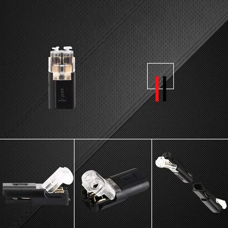 🎁Double-wire Push-in Connector with Locking Buckle