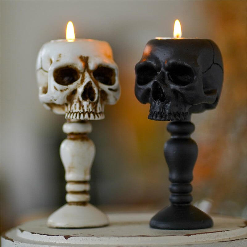 ☠️Cubic Skull Pillar Candle Holder☠️