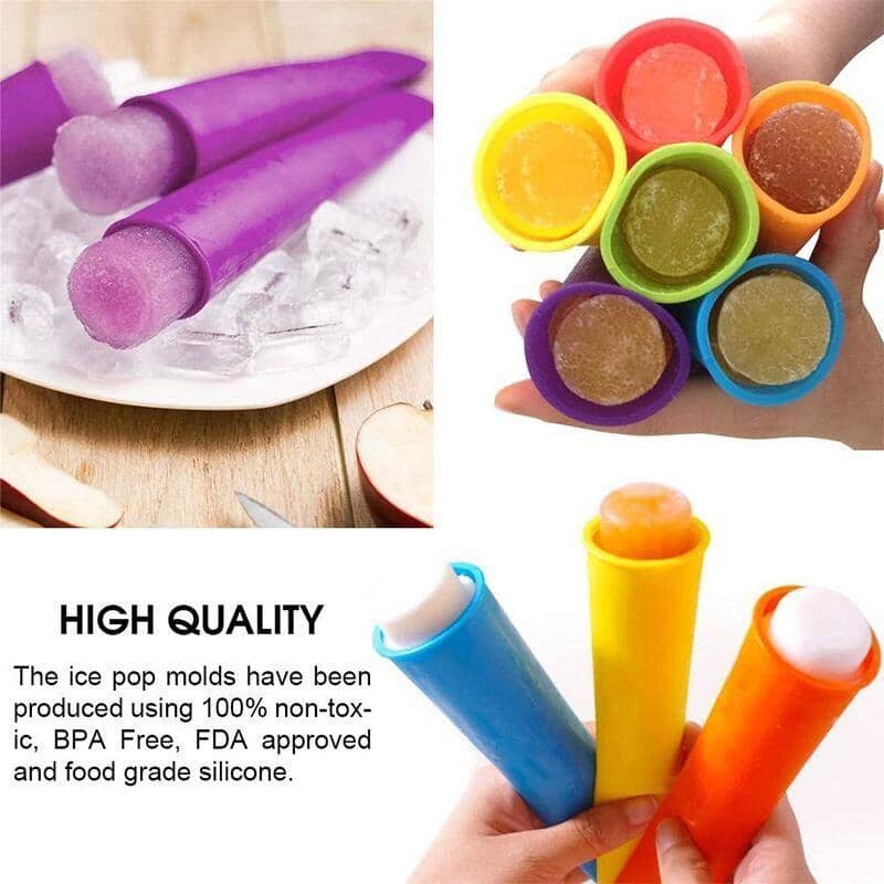 🌈✨Silicone Ice Pop Mold Set