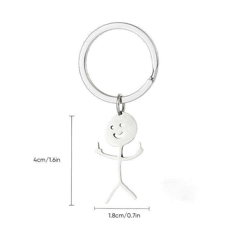 🤣Funny stick figure keychain🔑