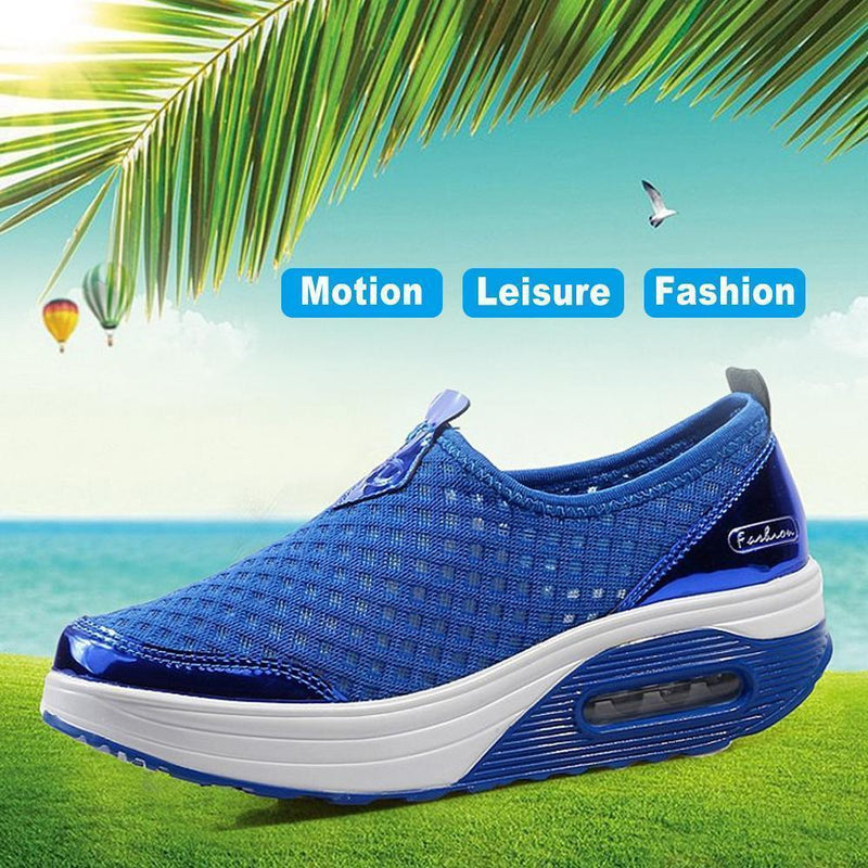 Women's Mesh Stitching Air Cushion Shaking Sneakers