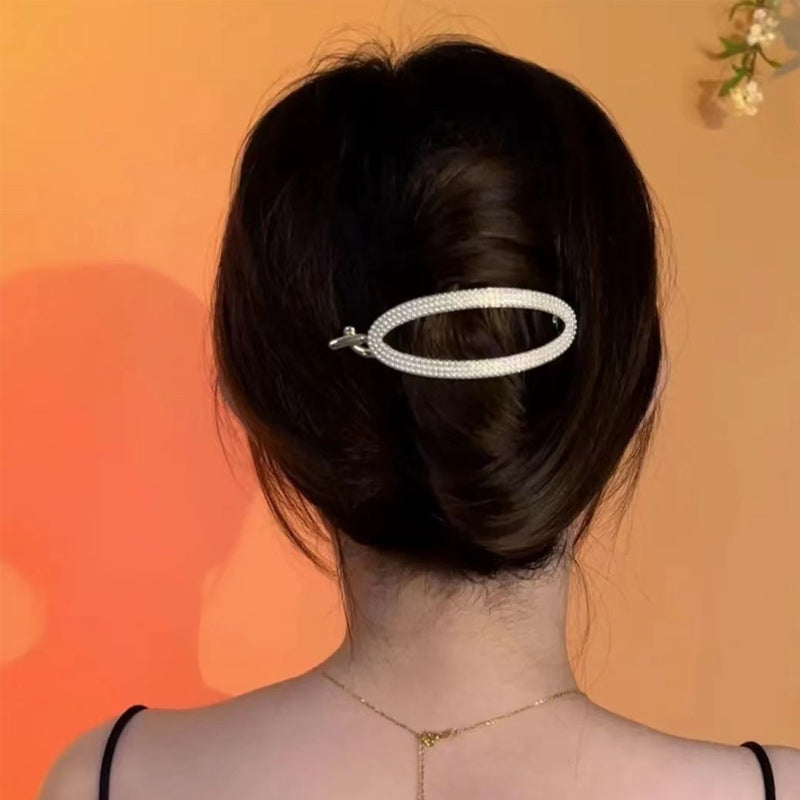 Sparkling Curved Minimalist Hair Buckle