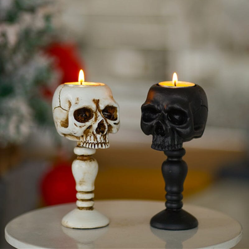 ☠️Cubic Skull Pillar Candle Holder☠️