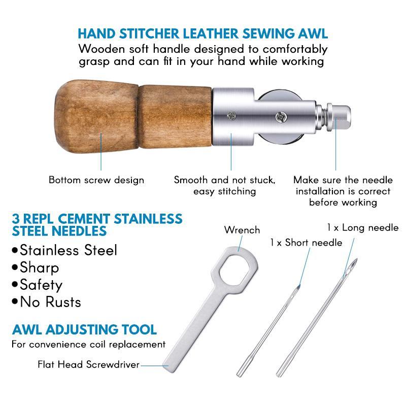 Pre-Sale>>Leathercraft Sewing Stitching Awl Needle Tool